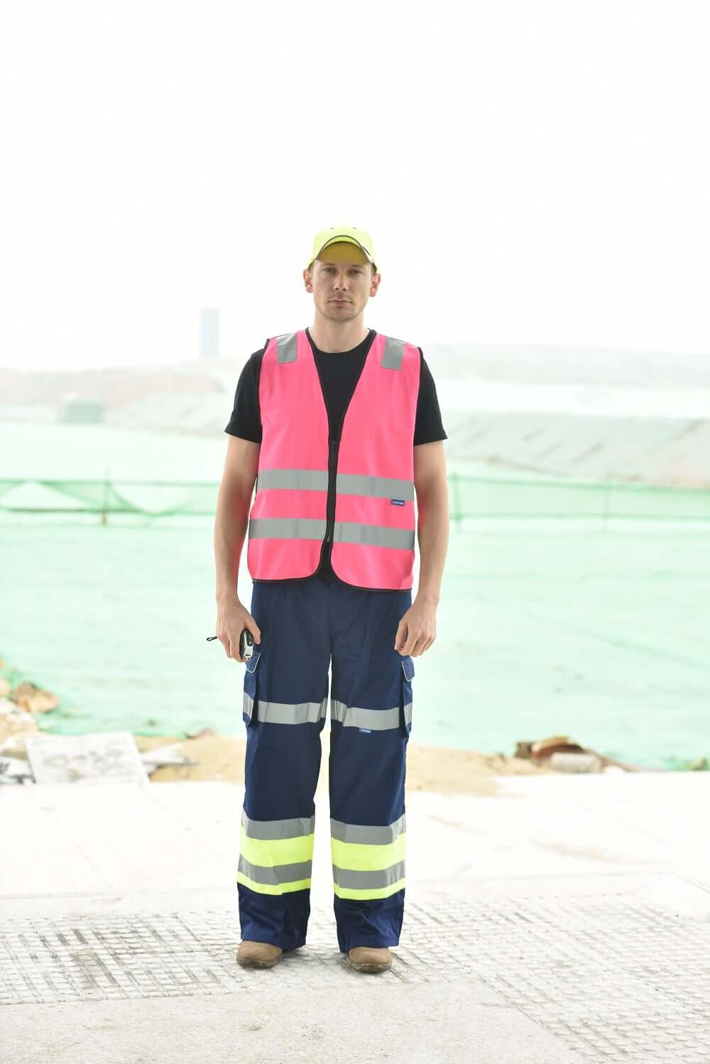 AYKRMHIVIS High Visibility Safety Vest With Pockets And Zipper