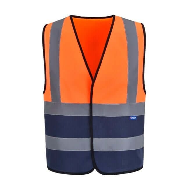 AYKRM High Visibility Viz Vest Reflective Safety 12 Colour Bright Color Traffic Waistcoat Construction Work ANSI Class 2 Standar - AYKRMHIVIS